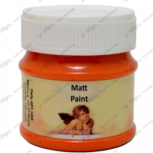 Акрилна Боя - Оранжева, Матова, 50 мл Акрилна Боя - Оранжева, Матова, 50 мл