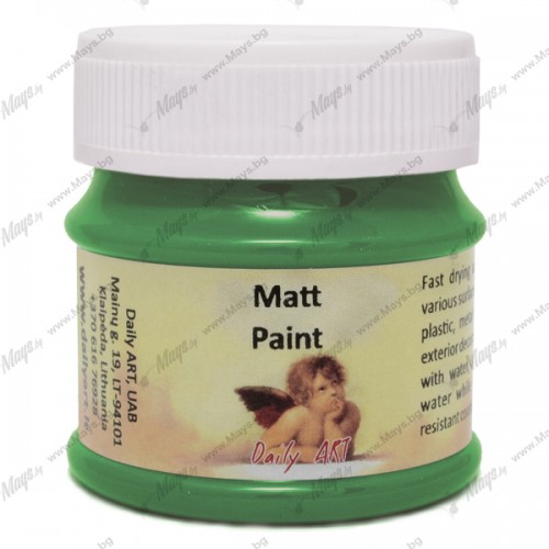 Акрилна Боя - Зелена, Матова, 50 мл Акрилна Боя - Зелена, Матова, 50 мл