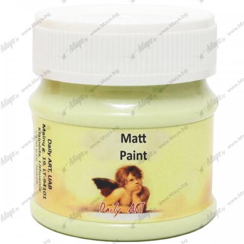 Акрилна Боя - Бледо Зелена, Матова, 50 мл Акрилна Боя - Бледо Зелена, Матова, 50 мл