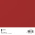 Червени Kоледни Заготовки за Картички с Пликове в Бял Цвят, 15 см x 15 см, по 10 Броя