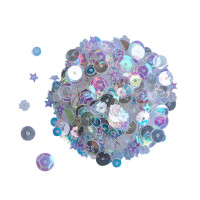 Микс от Блестящи Пайети - Crystal Clean, 25 Грама Микс от Блестящи Пайети - Crystal Clean, 25 Грама