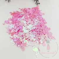 Мъниста за Декорация Розово Фламинго, 8 гр. Мъниста за Декорация Розово Фламинго, 8 гр.