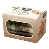 Прозрачни Коледни Стикери на Ролка "Зелено", 65x45x45mm, 6 Дизайна, 5 Метра Прозрачни Коледни Стикери на Ролка "Зелено", 65x45x45mm, 6 Дизайна, 5 Метра