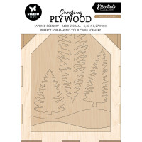 Красива Коледна Къща със Сцена от Шперпалт DIY, 148x210x18 мм