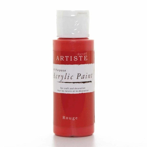 Акрилна Боя - в Цвят Руж (Червен цвят), Матова, 59 мл Акрилна Боя - в Цвят Руж (Червен цвят), Матова, 59 мл