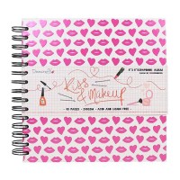 Скрапбук Албум, "Kiss & Makeup", 20.32 х 20.32 см, 40 Листа, 240 gsm Скрапбук Албум, "Kiss & Makeup", 20.32 х 20.32 см, 40 Листа, 240 gsm