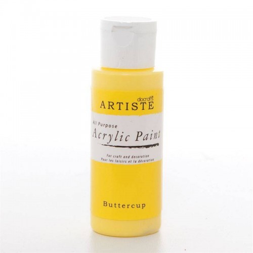 Акрилна Боя - Ярко Жълт Цвят, Матова, 59 мл Акрилна Боя - Ярко Жълт Цвят, Матова, 59 мл