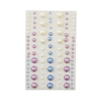 Елегантни Перлени Камъчета - Самозалепващи се, 100 Броя