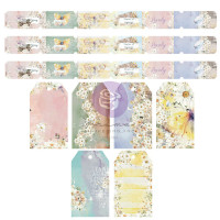 Тагчета и Билети с Флорални Мотиви, 30 Броя Тагчета и Билети с Флорални Мотиви, 30 Броя