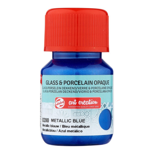 Боя за Стъкло и Порцелан 30 ml, Плътна, Металик, Синя Боя за Стъкло и Порцелан 30 ml, Плътна, Металик, Синя