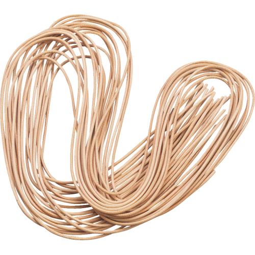 Кожен Шнур, Ø 2 mm, 2 Броя x 1 m, Натурален Цвят Кожен Шнур, Ø 2 mm, 2 Броя x 1 m, Натурален Цвят