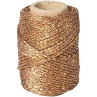 Металиков Шнур, ⌀1.5 mm, 20 Метра, Мед Металиков Шнур, ⌀1.5 mm, 20 Метра, Мед