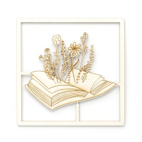 Декоративен Картон, "Книга с Диви Цветя", 11.5 х 11.5 см Декоративен Картон, "Книга с Диви Цветя", 11.5 х 11.5 см