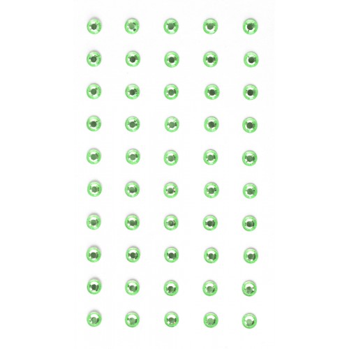 Кристални камъчета, Зелени, 5 мм, 50 Броя Кристални камъчета, Зелени, 5 мм, 50 Броя