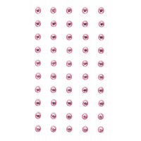 Кристални камъчета, Розови, 5 мм, 50 Броя