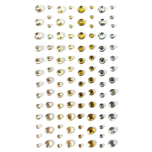 Кристални камъчета, Златни и Сребърни, 3 - 6 мм, 104 Броя Кристални камъчета, Златни и Сребърни, 3 - 6 мм, 104 Броя