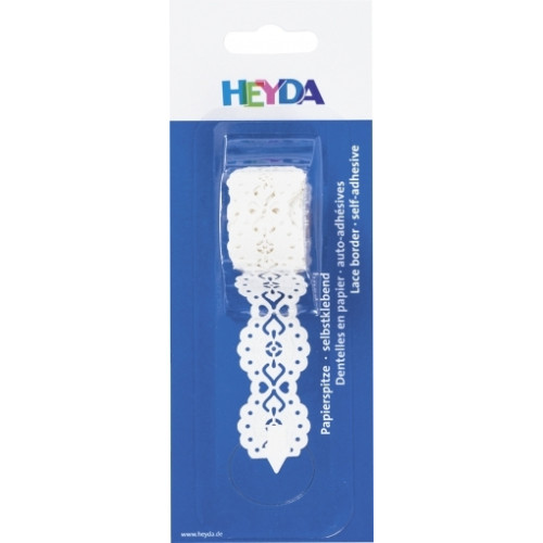 Лепяща Хартиена Дантела, 24 мм х 2 м, Сърца Лепяща Хартиена Дантела, 24 мм х 2 м, Сърца