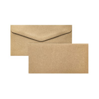 Заготовки за Картички, DL  (110 x 220 mm) и Пликове, Крафт, по 5 Броя