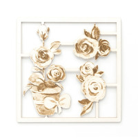 Декоративен Картон, "Саксия с Рози", 11.5 х 11.5 см Декоративен Картон, "Саксия с Рози", 11.5 х 11.5 см