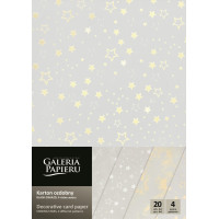 Дизайнерска хартия "Звезден Блясък", 4 дизайна, 20 Листа, А4 Формат, 200 гр./кв.м. Дизайнерска хартия "Звезден Блясък", 4 дизайна, 20 Листа, А4 Формат, 200 гр./кв.м.