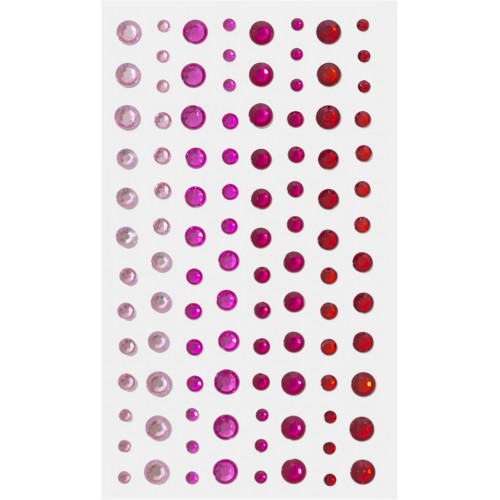 Кристални Камъчета - Червени, 104 Броя, 3/4/5/6мм Кристални Камъчета - Червени, 104 Броя, 3/4/5/6мм