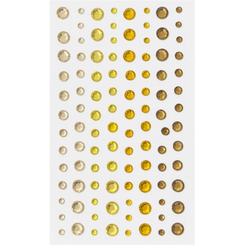 Кристални Камъчета - Жълти, 104 Броя, 3/4/5/6мм Кристални Камъчета - Жълти, 104 Броя, 3/4/5/6мм