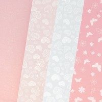 Дизайнерска Хартия, 4-ри Дизайна в Пастелно розово, 20 листа, А4, 200 gsm Дизайнерска Хартия, 4-ри Дизайна в Пастелно розово, 20 листа, А4, 200 gsm