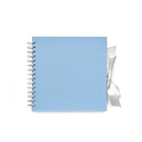 Скрапбук Албум, 20,4 см х 20,4 см, Копринено Син Цвят Скрапбук Албум, 20,4 см х 20,4 см, Копринено Син Цвят