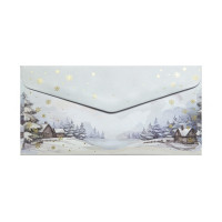 Коледни Декоративни Пликове - Зимна Приказка, DL - Формат, 110 х 220 мм, 120 гр./кв.м., 10 Броя Коледни Декоративни Пликове - Зимна Приказка, DL - Формат, 110 х 220 мм, 120 гр./кв.м., 10 Броя