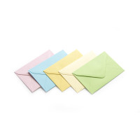 Пликове, Пастелни Цветове, 70 мм х 100 мм, 130 гр./кв.м., 50 Броя Пликове, Пастелни Цветове, 70 мм х 100 мм, 130 гр./кв.м., 50 Броя