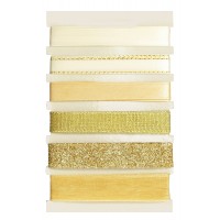 Панделки, Златен Комплект - 6 Вида по 1 м Панделки, Златен Комплект - 6 Вида по 1 м