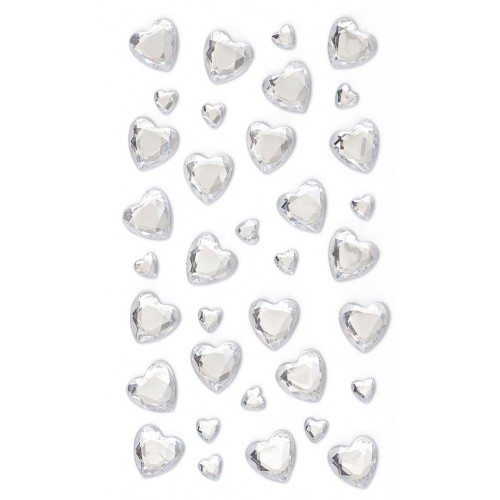 Перлени Сърца - Сребърни, 40 Броя, 4/5/10 мм Перлени Сърца - Сребърни, 40 Броя, 4/5/10 мм