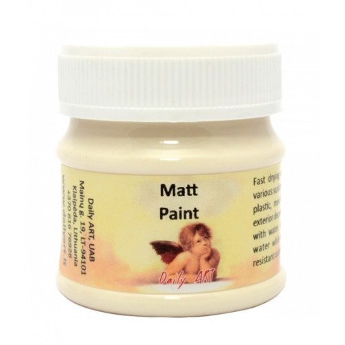 Акрилна Боя - Крем, Матова, 50 мл Акрилна Боя - Крем, Матова, 50 мл
