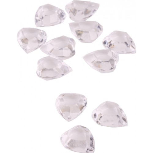 Кристали Сърца, Розови, 100 Броя Кристали Сърца, Розови, 100 Броя