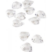 Кристали Сърца, Бели, 100 броя Кристали Сърца, Бели, 100 броя