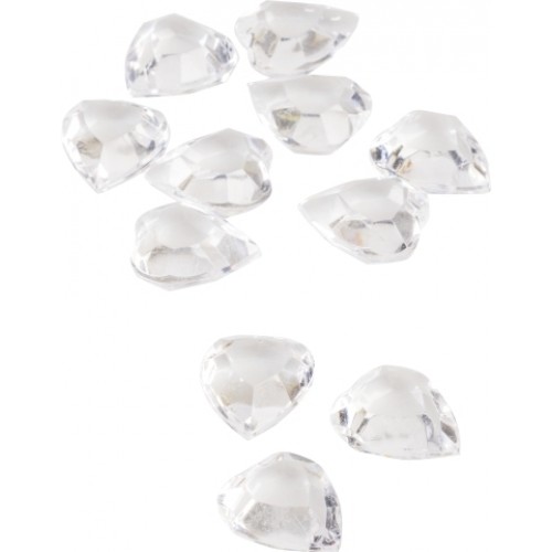 Кристали Сърца, Бели, 100 броя Кристали Сърца, Бели, 100 броя