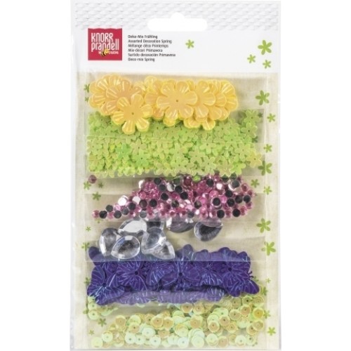 Мъниста и Пайети Deco Mix 6 вида "Пролет" Мъниста и Пайети Deco Mix 6 вида "Пролет"