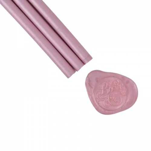 Восък за Печати, За Пистолет за Топло Лепене, Перлено Розов, 1 Брой Восък за Печати, За Пистолет за Топло Лепене, Перлено Розов, 1 Брой