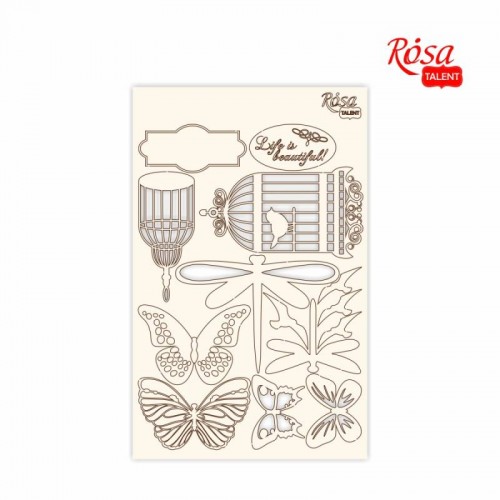 Елементи за Скрапбук и Картички от Бирен Картон 12.6 x 20 cm - Floral Poem Елементи за Скрапбук и Картички от Бирен Картон 12.6 x 20 cm - Floral Poem