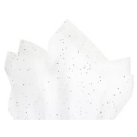 Тишу Хартия с Брокат, 50 x 75 cm, Пакет 3 листа, Бяла Тишу Хартия с Брокат, 50 x 75 cm, Пакет 3 листа, Бяла