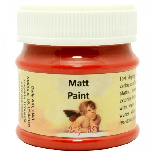 Акрилна Боя - Червена, Матова, 50 мл Акрилна Боя - Червена, Матова, 50 мл