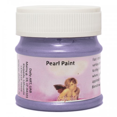 Акрилна Боя, Перла - Виолетов Цвят, 50 мл Акрилна Боя, Перла - Виолетов Цвят, 50 мл