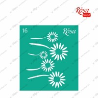 Самозалепващ шаблон - цветя, 9 см х 10 см Самозалепващ шаблон - цветя, 9 см х 10 см