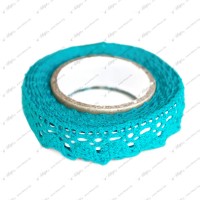 Самозалепваща Текстилна Дантела 15 мм х 2 м - Тюркоаз Самозалепваща Текстилна Дантела 15 мм х 2 м - Тюркоаз