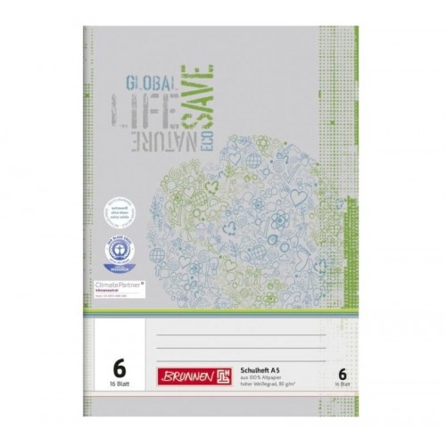 Скицник Brunnen Recycled А5, 32 листа Скицник Brunnen Recycled А5, 32 листа