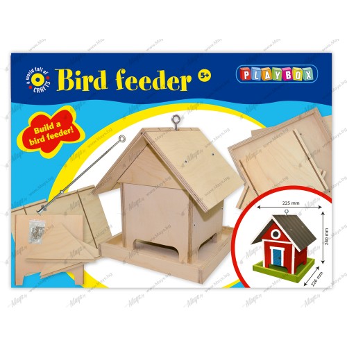 Творчески Комплект - Дървена Хранилка за Птици Творчески Комплект - Дървена Хранилка за Птици