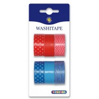 Цветно Тиксо - Червен и Син Цвят, 15мм/5м Цветно Тиксо - Червен и Син Цвят, 15мм/5м