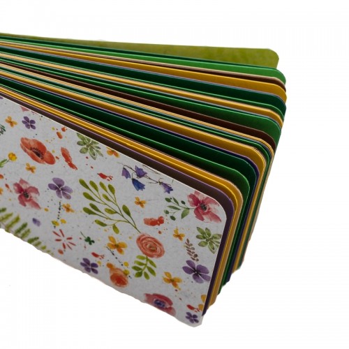 Скицник с цветна хартия, swatch book Recycled 300g спирала Макове Скицник с цветна хартия, swatch book Recycled 300g спирала Макове