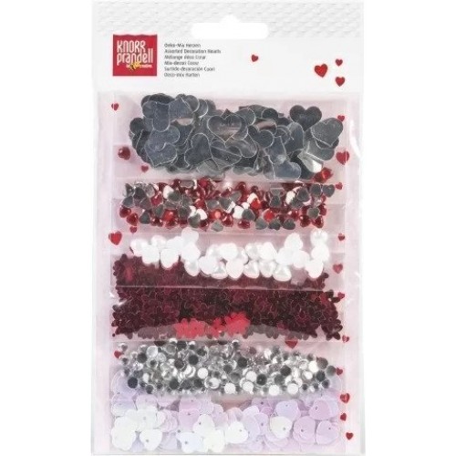 Мъниста Deco Mix 6 вида, Сърца, Перли и Цветчета Мъниста Deco Mix 6 вида, Сърца, Перли и Цветчета