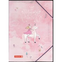 Папка с Ластик, Еднорог и Принцеса, А4 Формат Папка с Ластик, Еднорог и Принцеса, А4 Формат